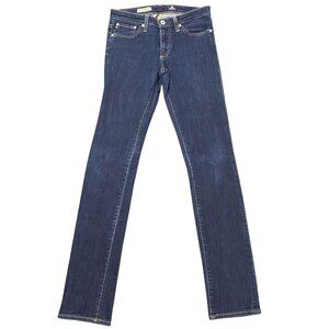 AG Adriano Goldschmied Womans Jeans 26R Dark Blue Denim the Premiere Skinny Stra